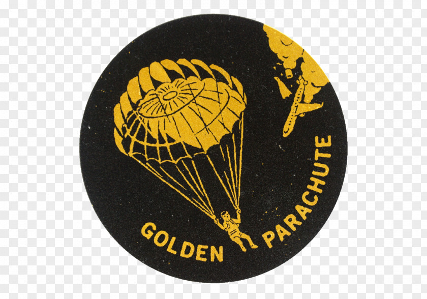 Parcel Parachute Emblem Badge PNG