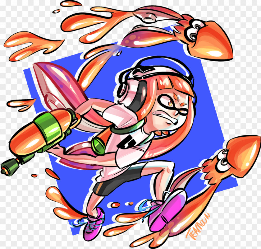 Squids Fan Art Splatoon DeviantArt PNG