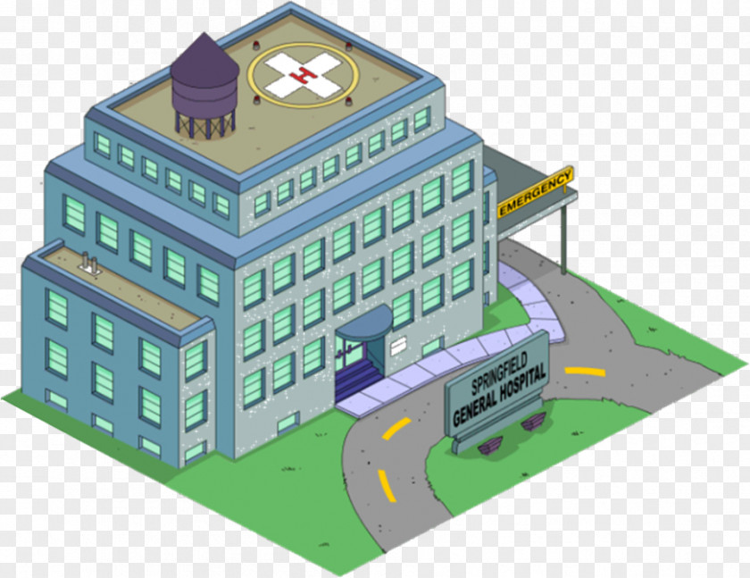 The Simpsons: Tapped Out Dr. Hibbert Homer Simpson Mercy Hospital Springfield PNG