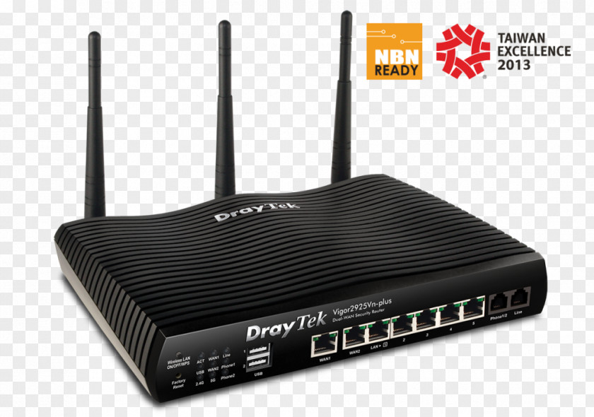 Draytek DrayTek Wide Area Network Wireless Router Gigabit Ethernet PNG