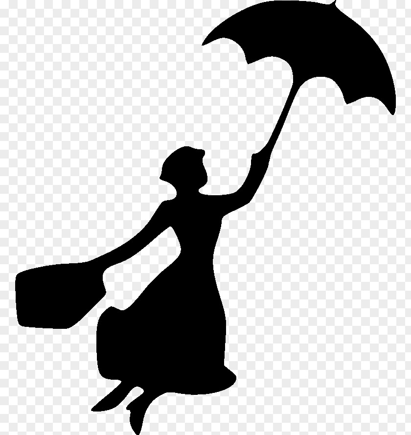 Mary Poppins Silhouette Vector Bert YouTube Clip Art PNG