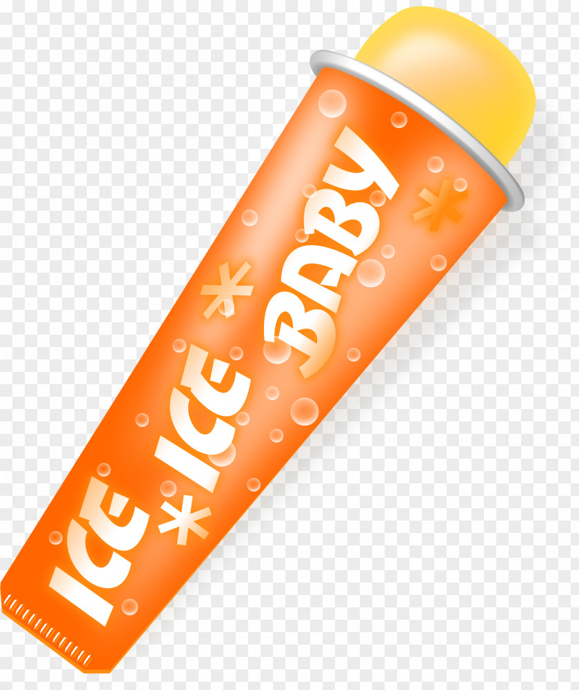 Orange Ice Pop Clip Art PNG