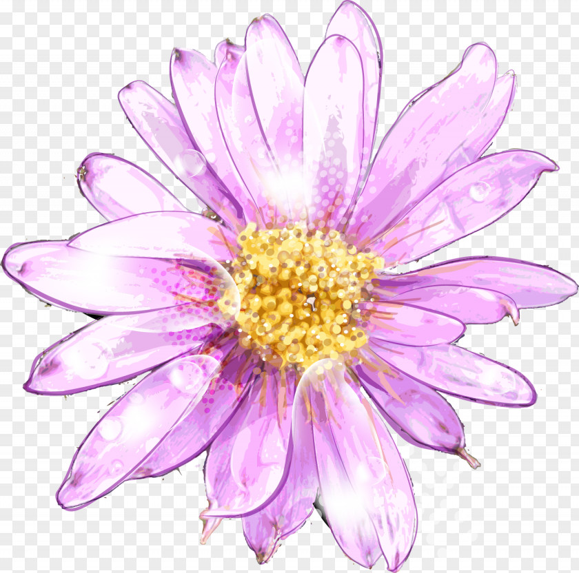 Pink Chrysanthemum Watercolor Vector Material Painting Royalty-free Stock Photography Clip Art PNG