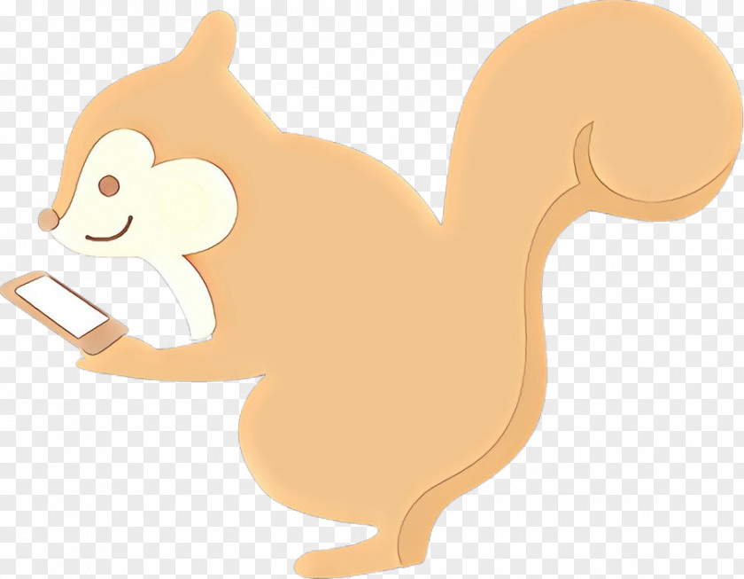 Squirrel Cartoon Nose Animal Figure Tail PNG