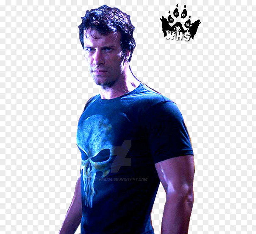 T-shirt Thomas Jane Punisher Shoulder Sleeveless Shirt PNG