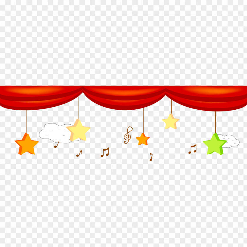 Hanging Stars Clip Art PNG