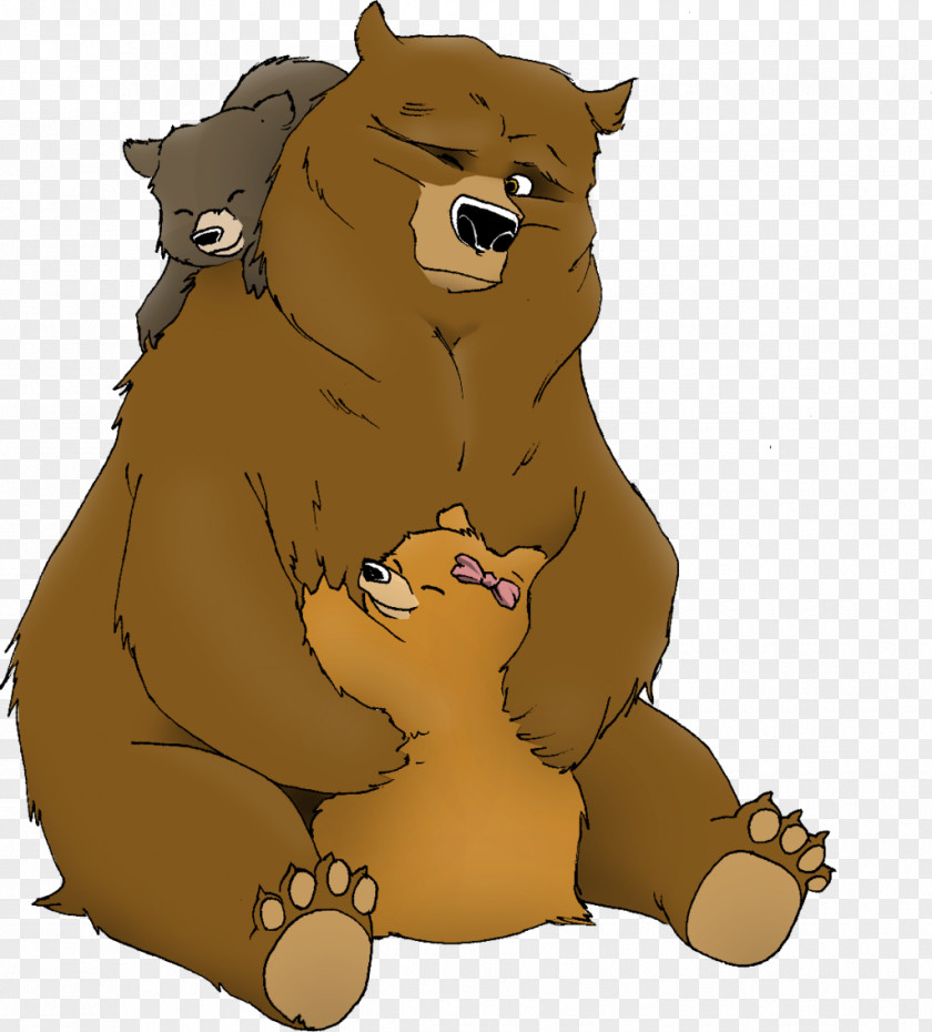 Papa Bear American Black Cartoon Animation PNG