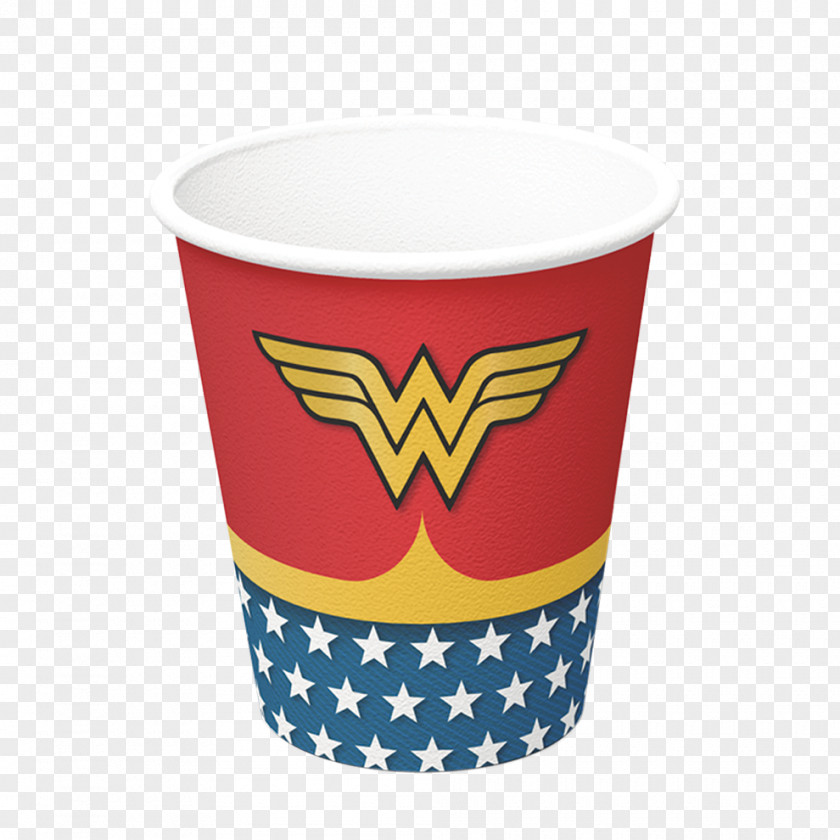 Wonder Woman Paper Party Cup PNG