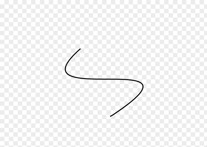 Black Curve Line Point Angle Clip Art PNG