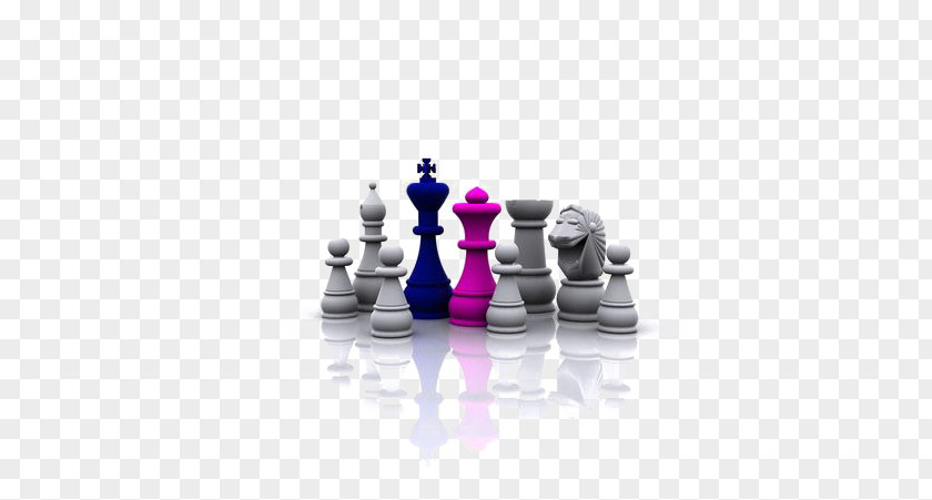 International Chess Three-dimensional King Piece Chessboard PNG