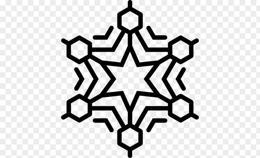 Snowflake Symbol Hexagon PNG