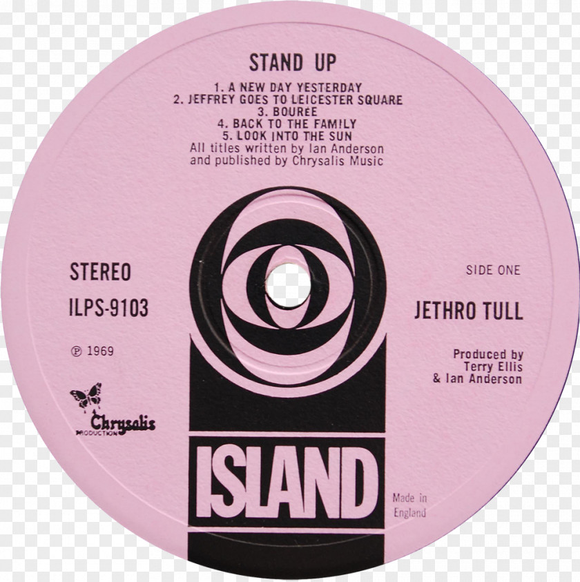 STANDUP Stand Up Jethro Tull LP Record In The Court Of Crimson King Phonograph PNG