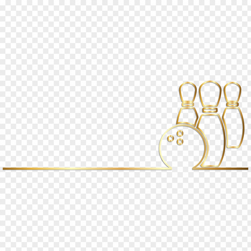 Bowling Vector Golden Triangle PNG