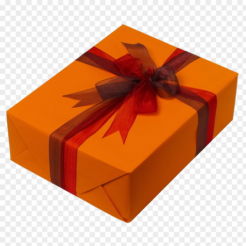 Box Gift Orange Packaging And Labeling PNG