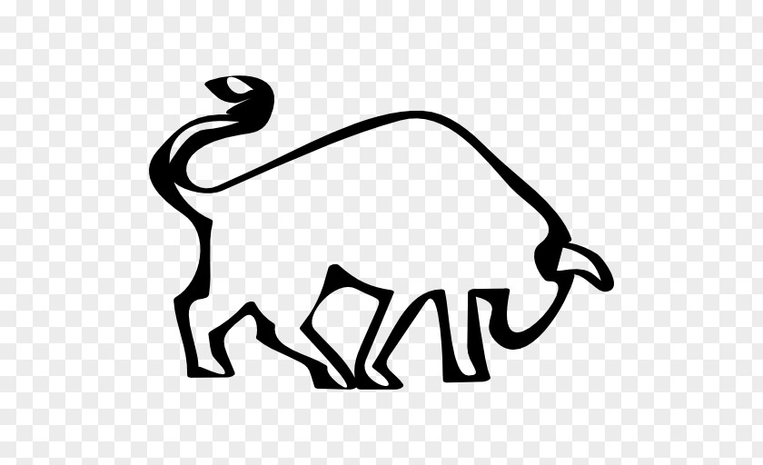 Bull Vector Logo Drawing Clip Art PNG