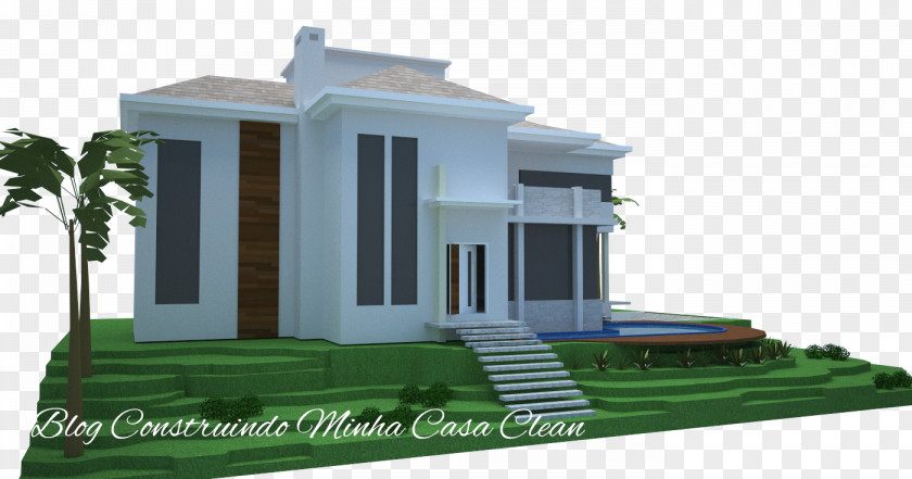 House Architecture Facade Stairs Roof PNG