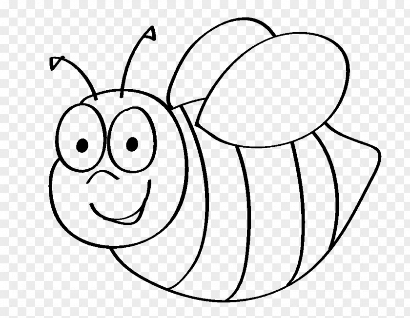 Bee Bumblebee Coloring Book Child Drawing PNG