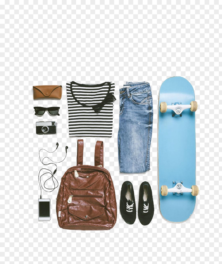 Clothes Bag Headset Skateboard Free To Pull Stock Photography Photographer PNG