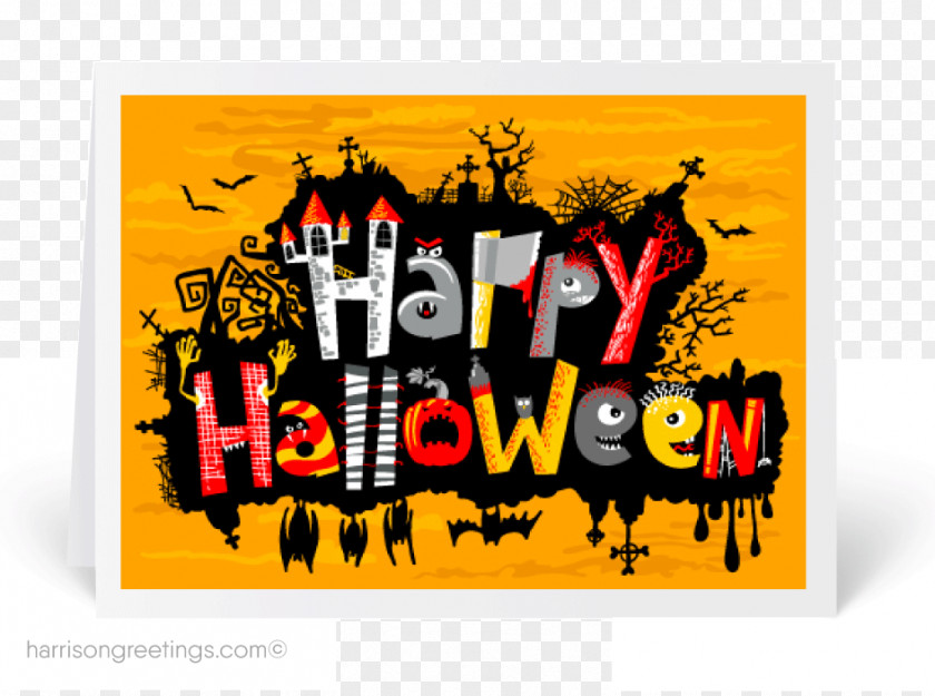 Greeting Cards Decoration Wedding Invitation & Note Halloween Card PNG