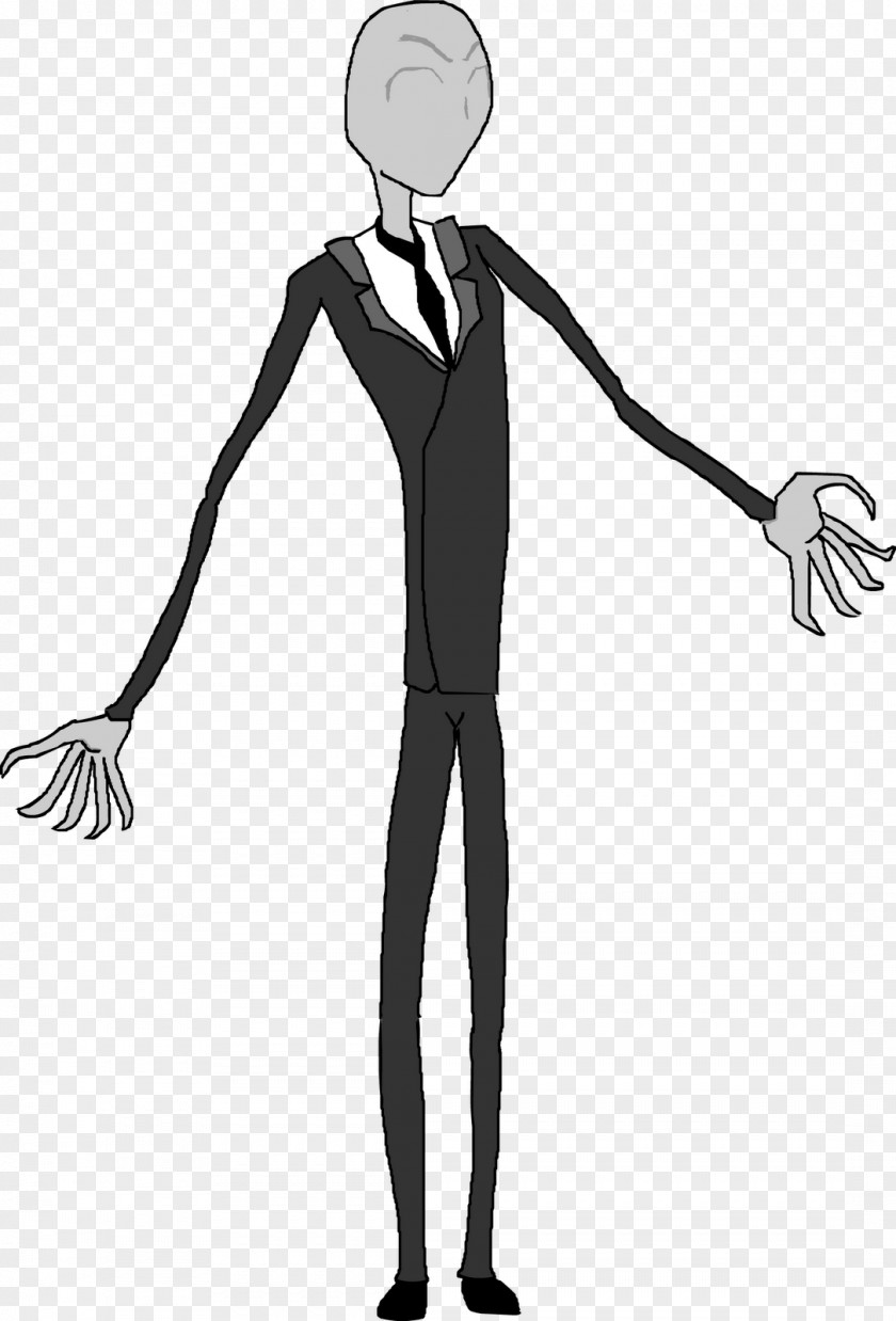 Slender Man Slenderman Drawing Male PNG