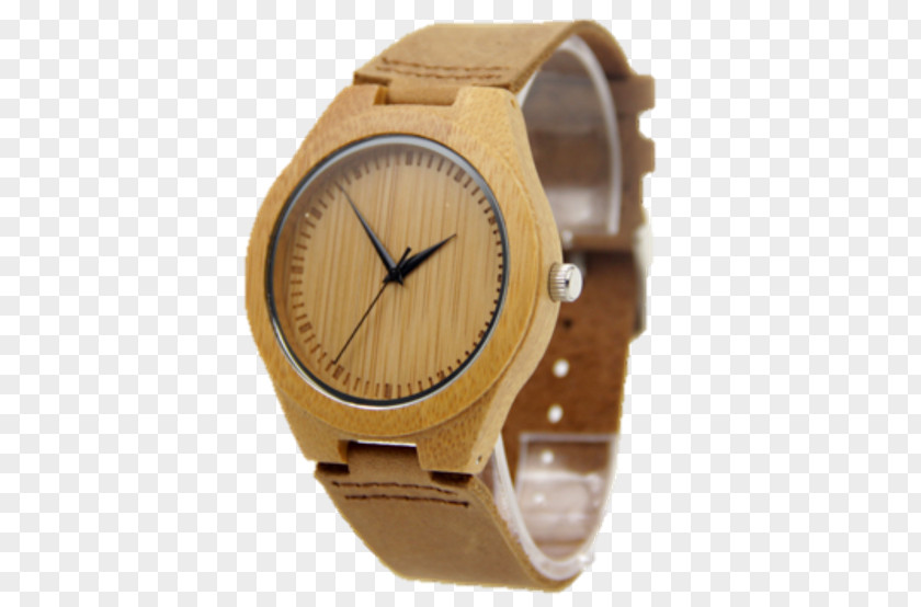 Watch Leather Fashion Wood Strap PNG