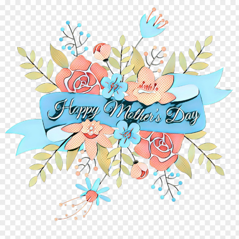 Calligraphy Flower Line Art PNG