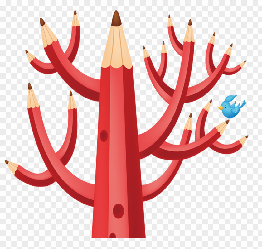 Pencil Tree Clip Art PNG