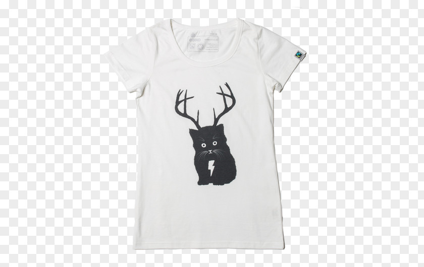 T-shirt Reindeer Sleeve Antler Font PNG