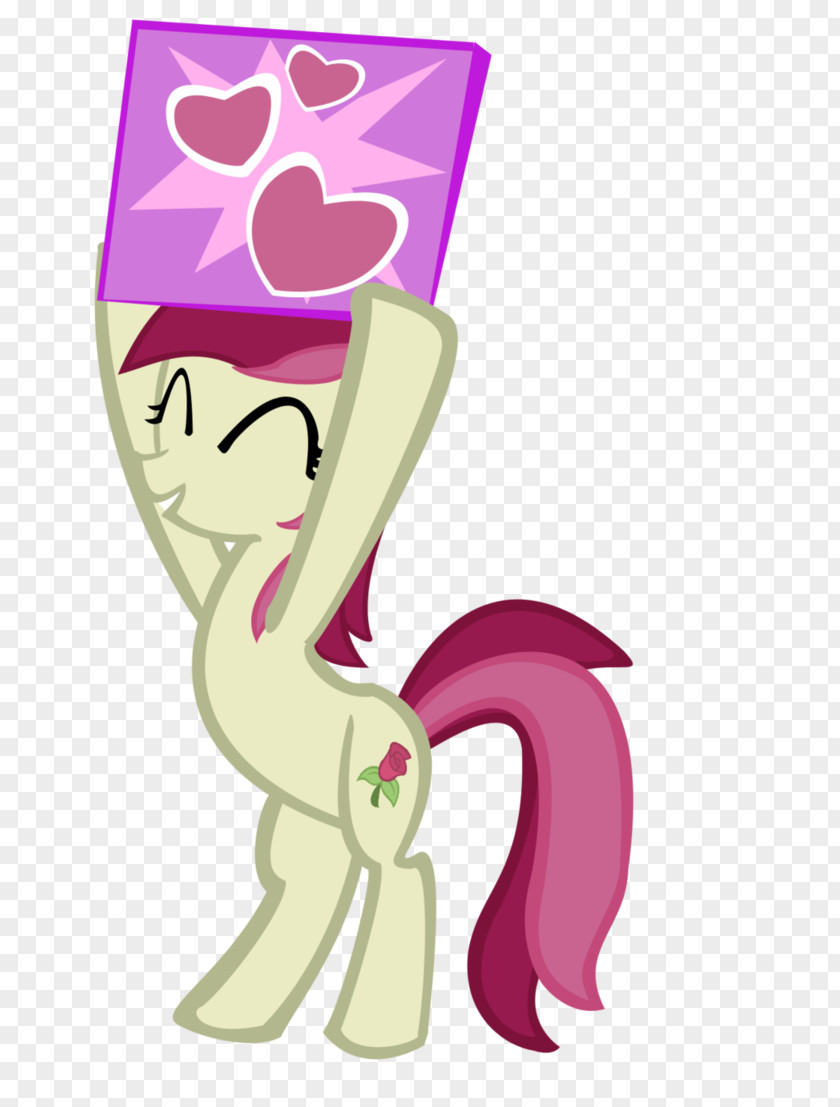 Cheering Light Violet Pony PNG