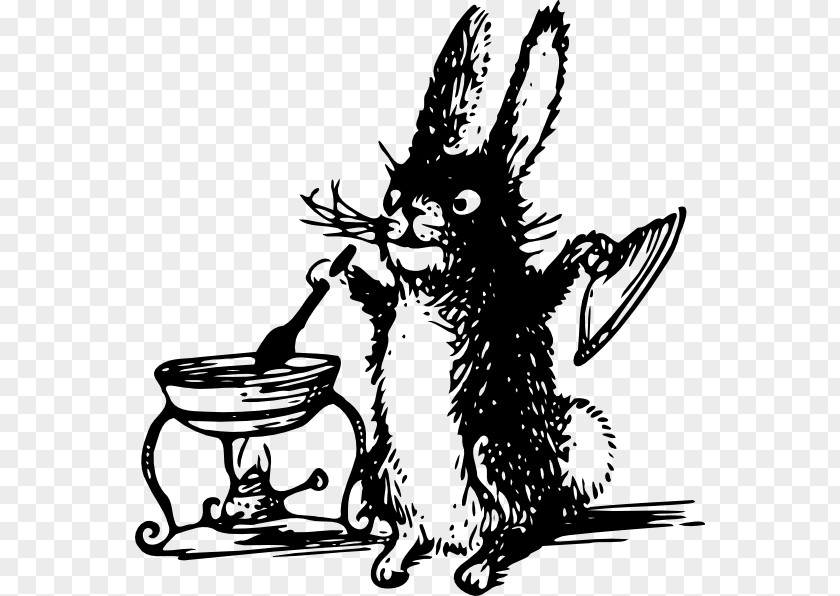 Cooking European Rabbit Clip Art PNG