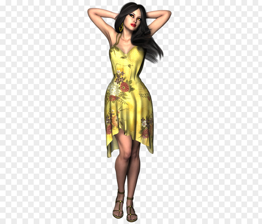 Dress Clothing Woman Fashion Model PNG