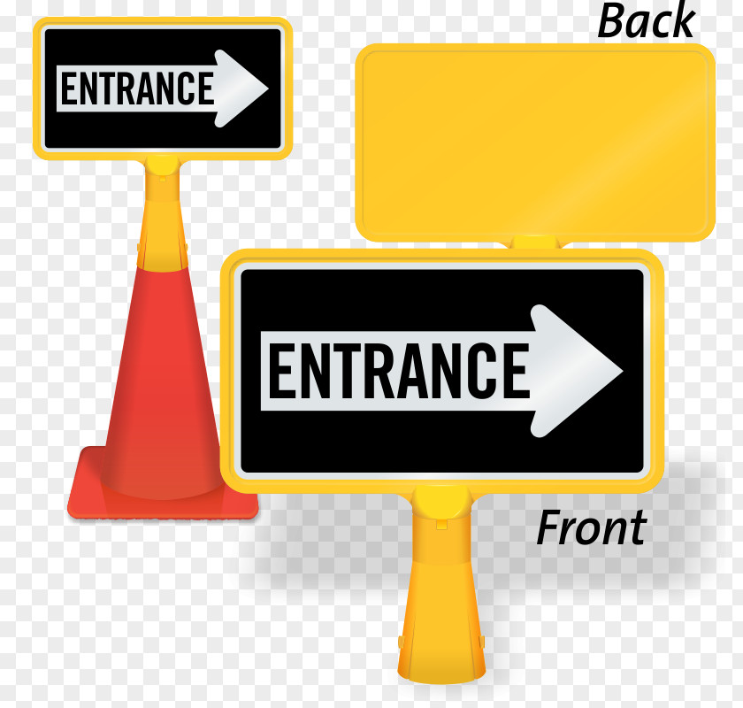 Entrance Sign Arrow Traffic Logo PNG