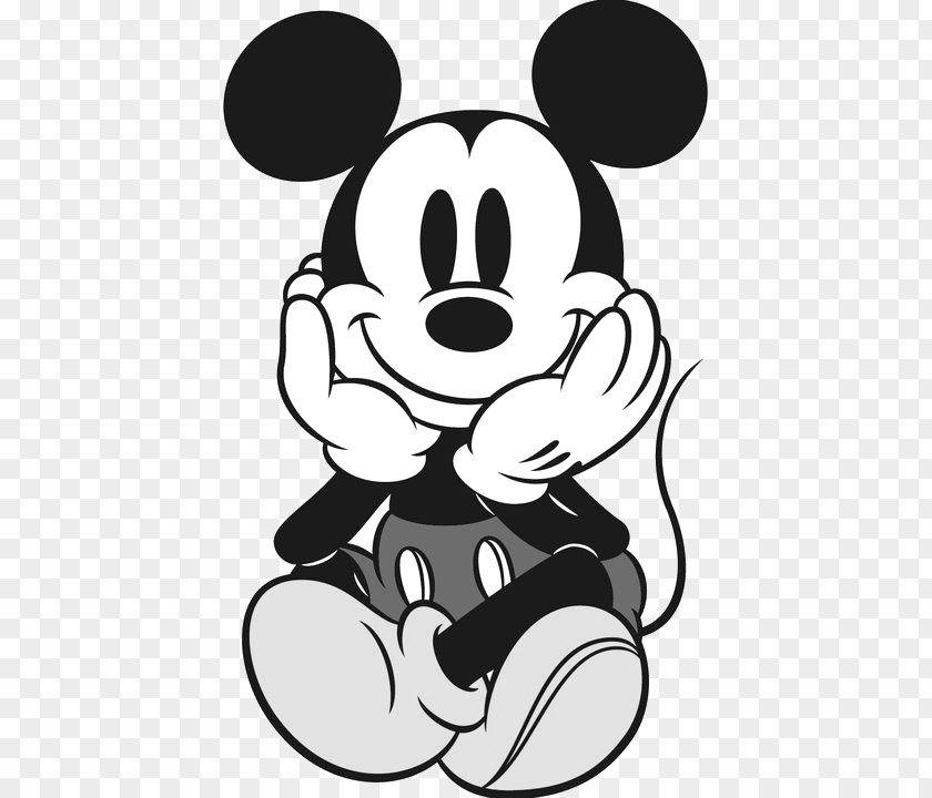 Mickey Mouse Black And White Minnie Goofy Clip Art PNG