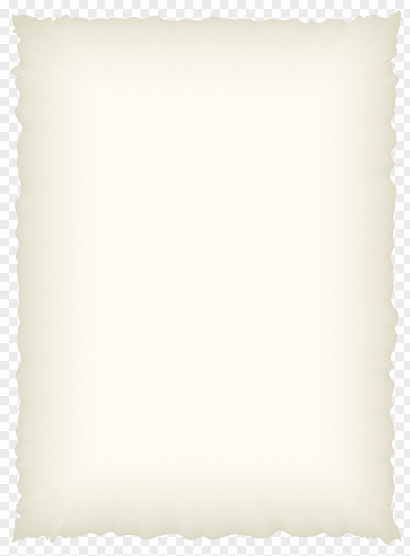 Old Scrolled Paper Image White Rectangle Pillow PNG