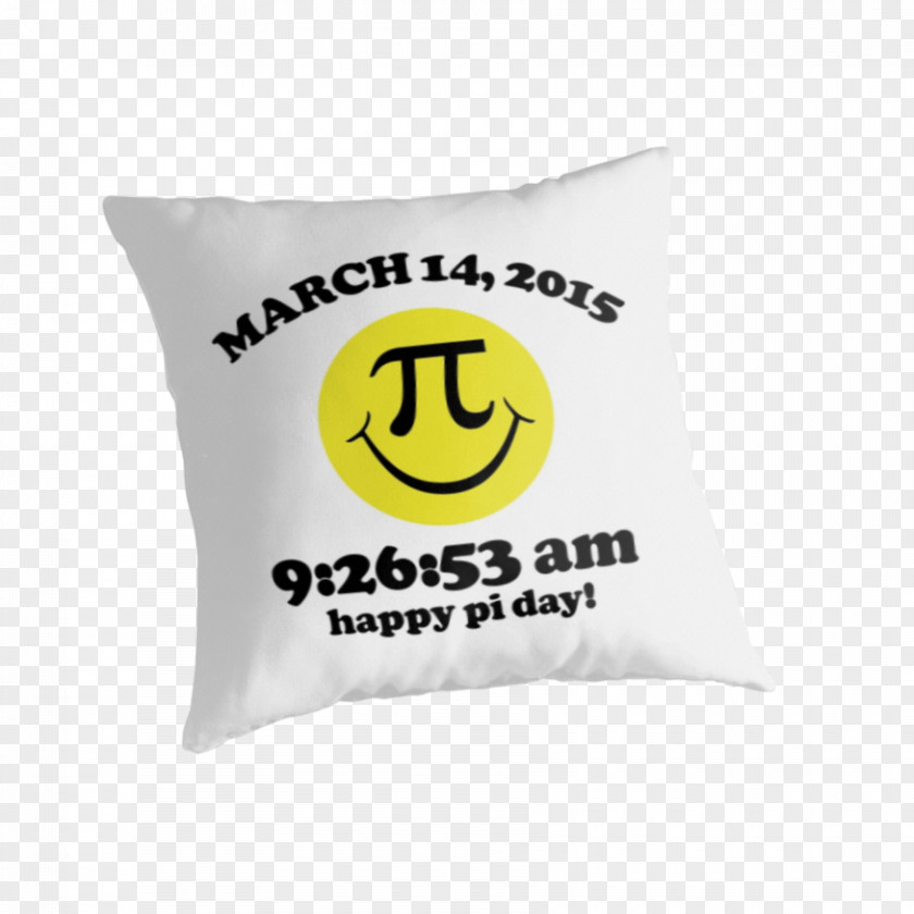 Smiley Cushion Pillow Pi Day Textile PNG