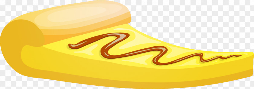 Yellow Delicious Pizza Shoe Material PNG