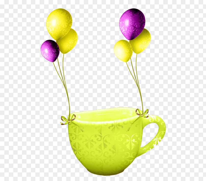 Balloon Yellow Mug Coffee Cup PNG