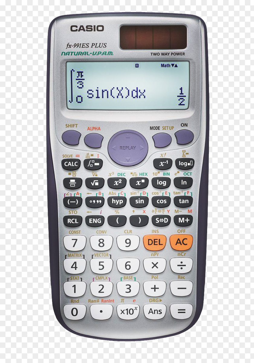Calculator Scientific Casio Fx-991ES FX-82ES PNG