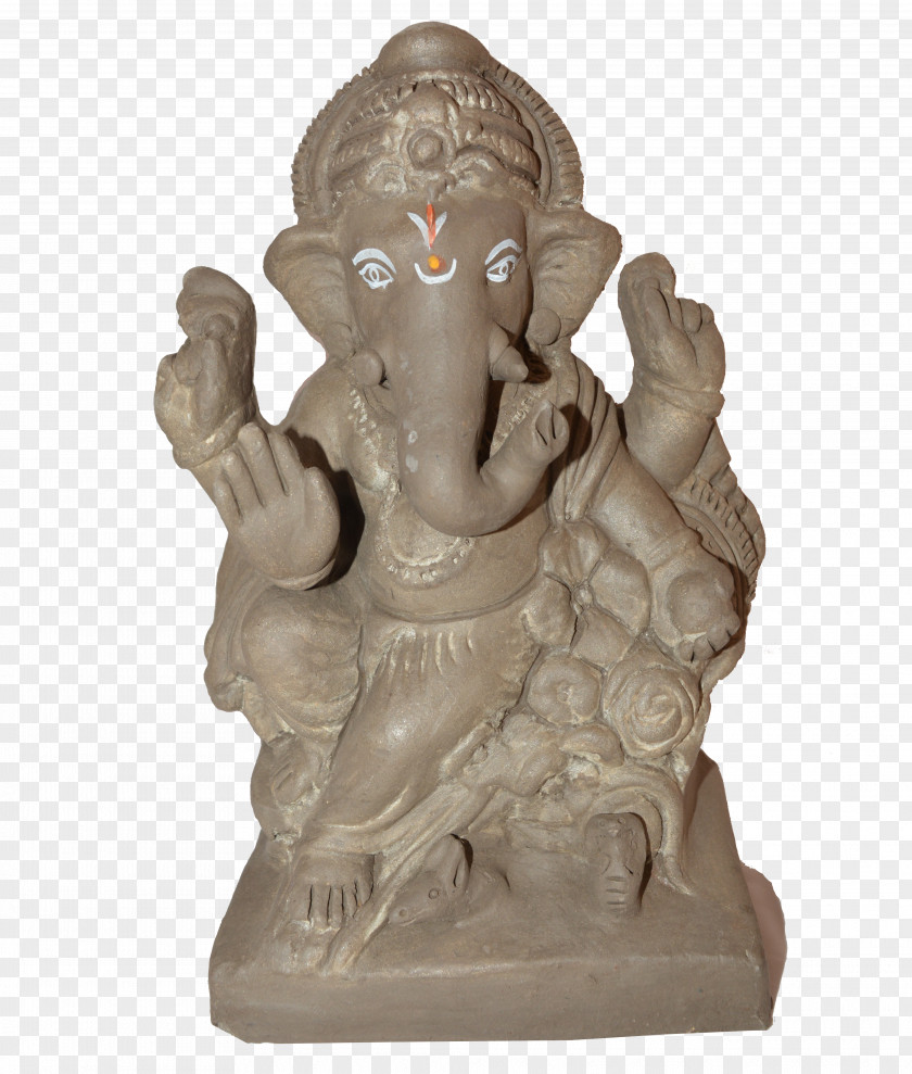 Lakshmi Ganesha Cult Image Clay Ganesh Chaturthi Murti PNG