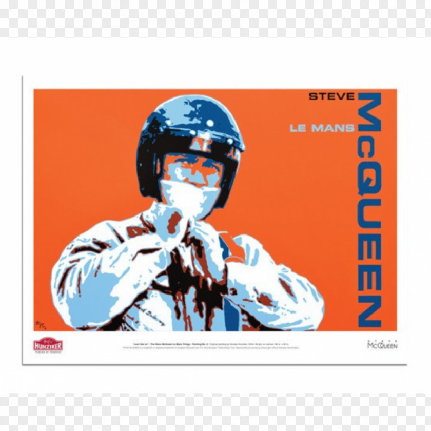 Steve McQueen 24 Hours Of Le Mans Film Poster Graphic Design PNG