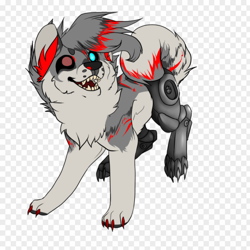 Cyborg Gray Wolf Drawing Art PNG