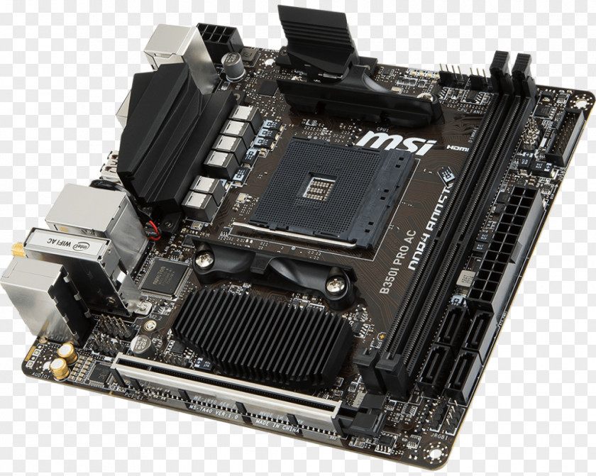 Socket AM4 Mini-ITX Motherboard Ryzen Small Form Factor PNG