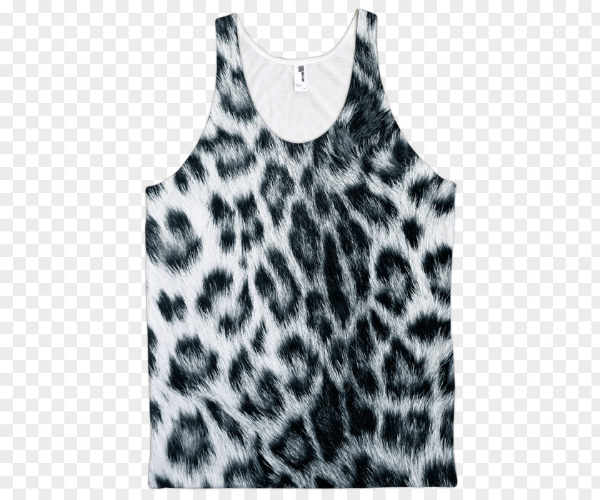 All Over Print Leopard Animal Gilets T-shirt Blouse PNG
