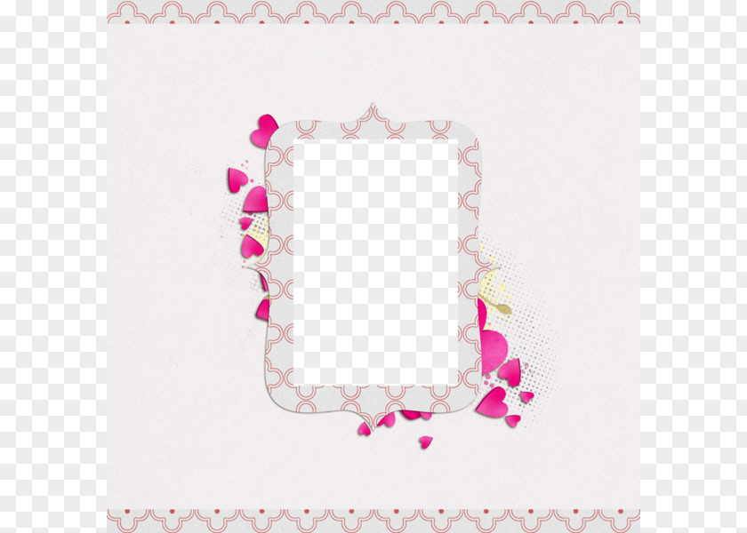 Cartoon Love Decorative White Frame Animation Drawing PNG