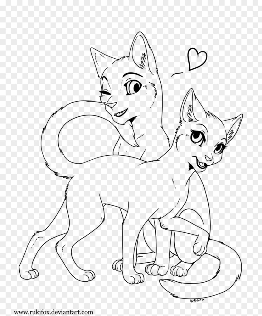 Kitten Whiskers Cat Warriors Line Art PNG