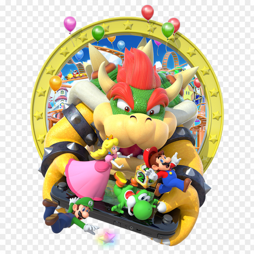 Mario Party 10 Wii U Star Rush Bowser PNG