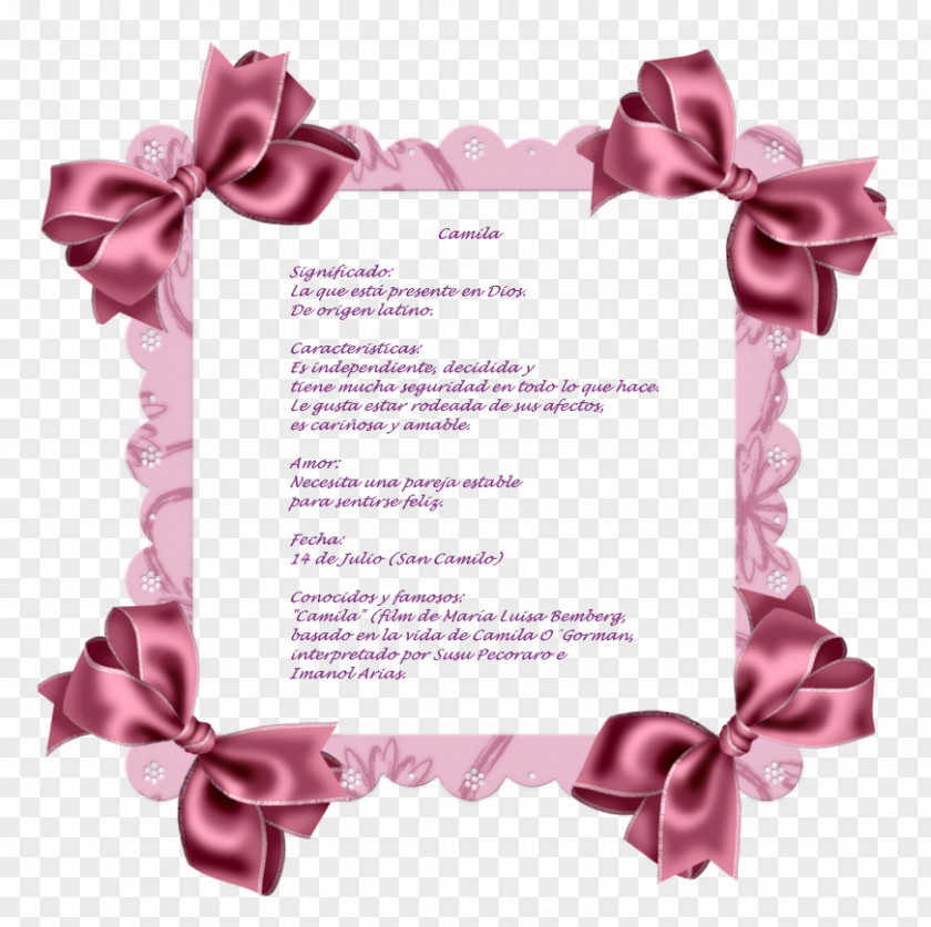 CAMILA Borders And Frames Picture Clip Art PNG