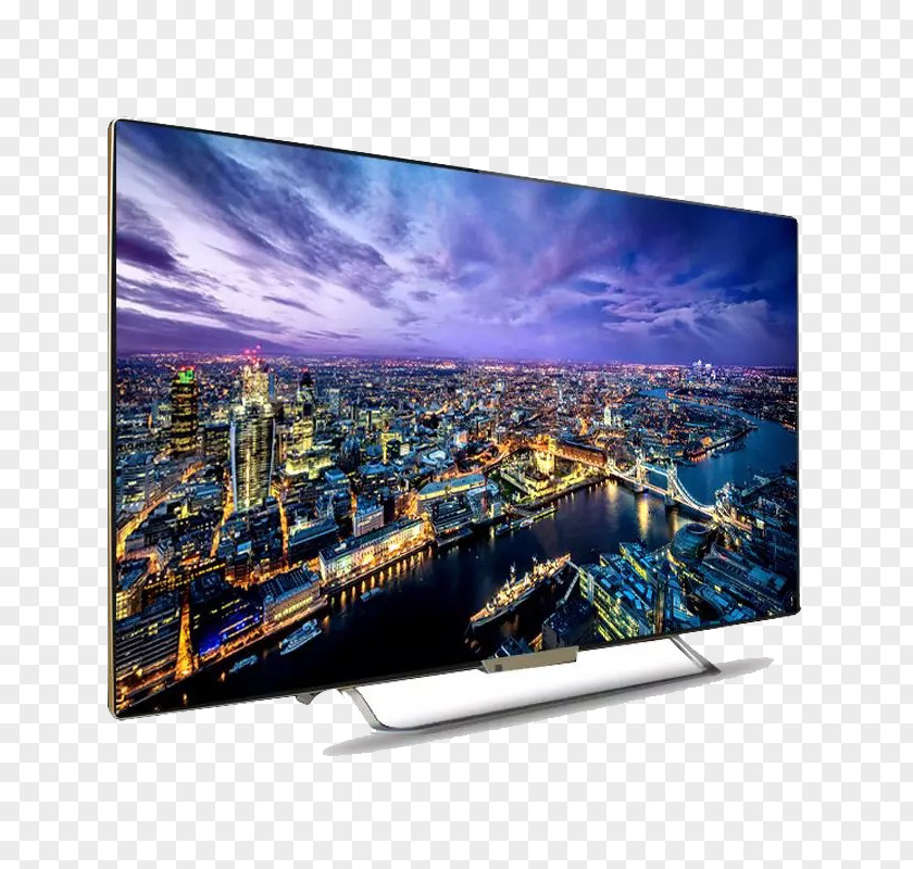 HD LCD TV London Canvas Print Skyline Television PNG