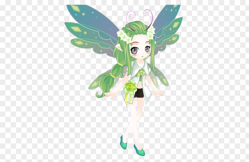 Sweet Cartoon Little Fairy Flower Fairies PNG