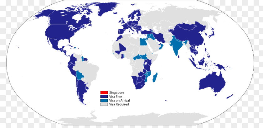 Visa Passport World Map Globe PNG